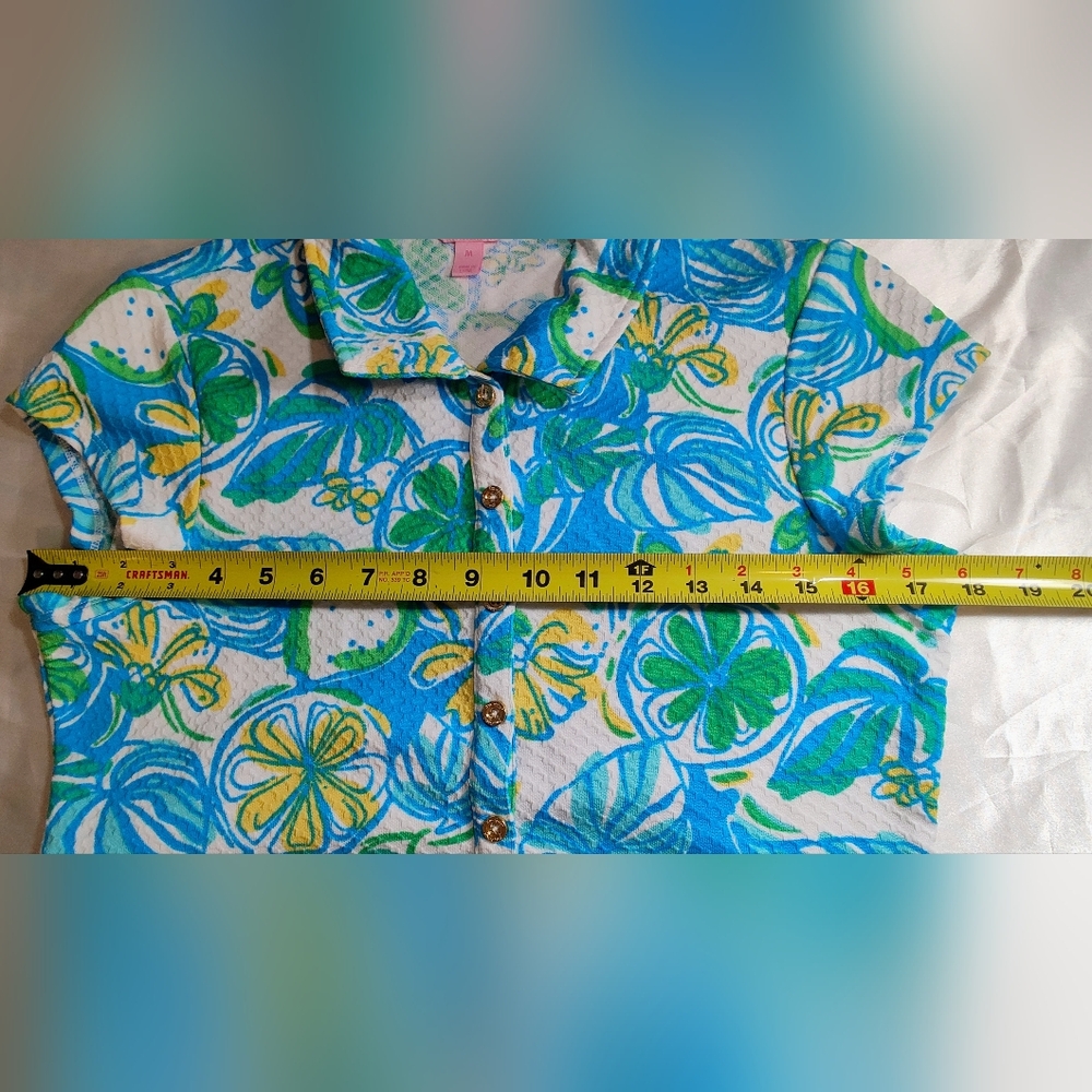 Floral Blue and Green Dress. - Picture 6 of 16